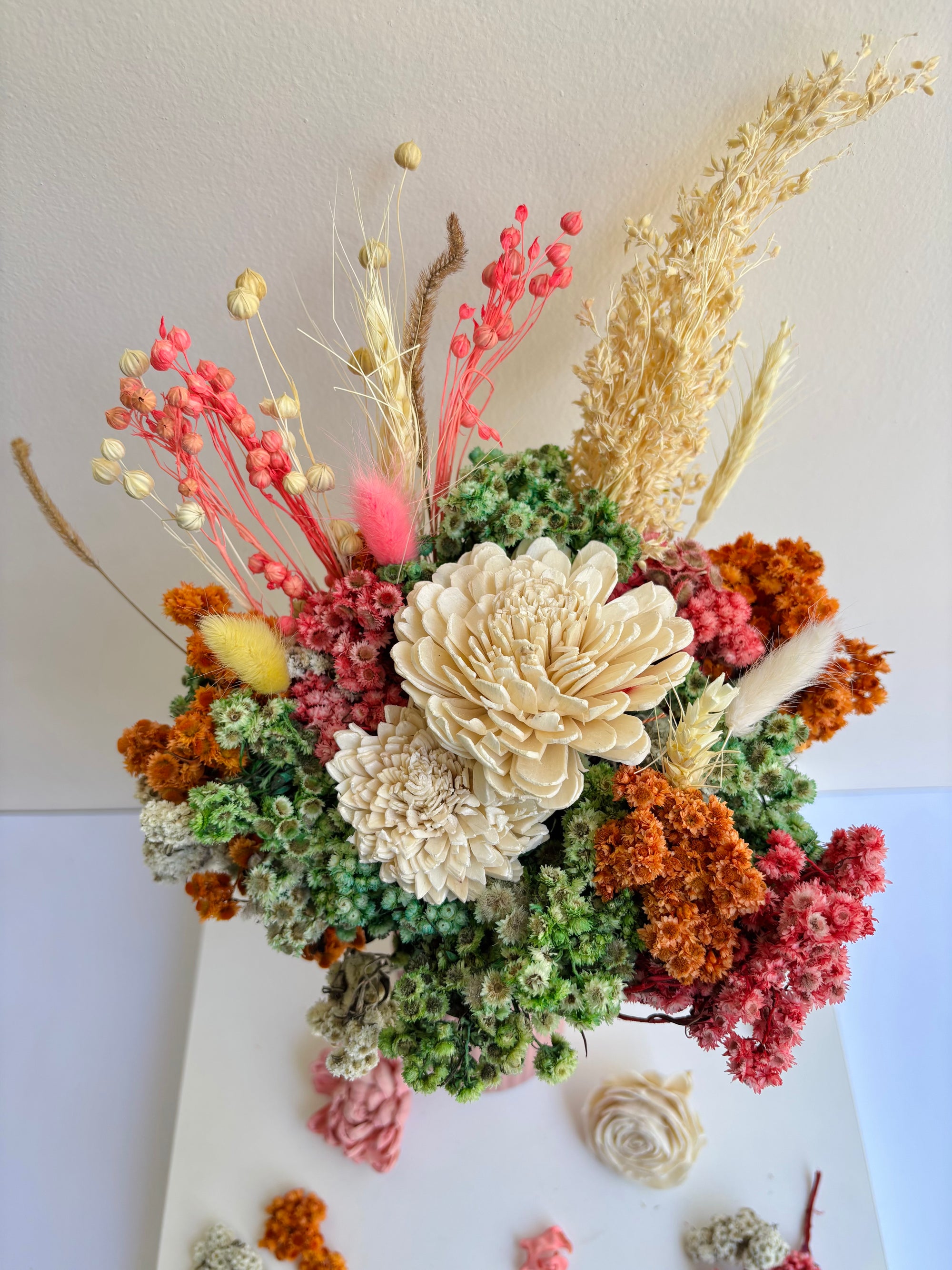 TROPICAL SUMMER DRIED FLOWER BOUQUET