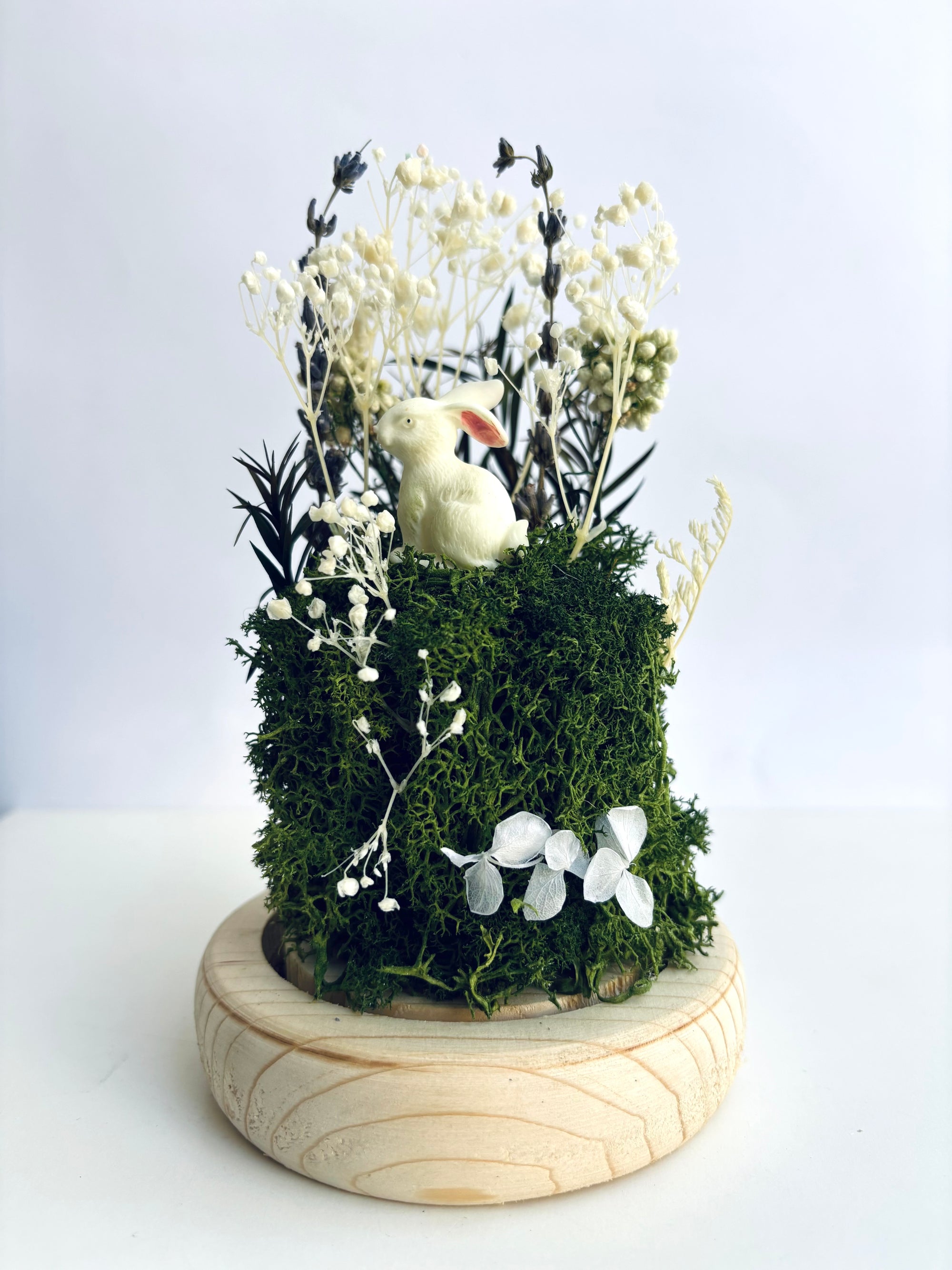 The Mossy Nook Preserved Flower Glass Dome (Medium)