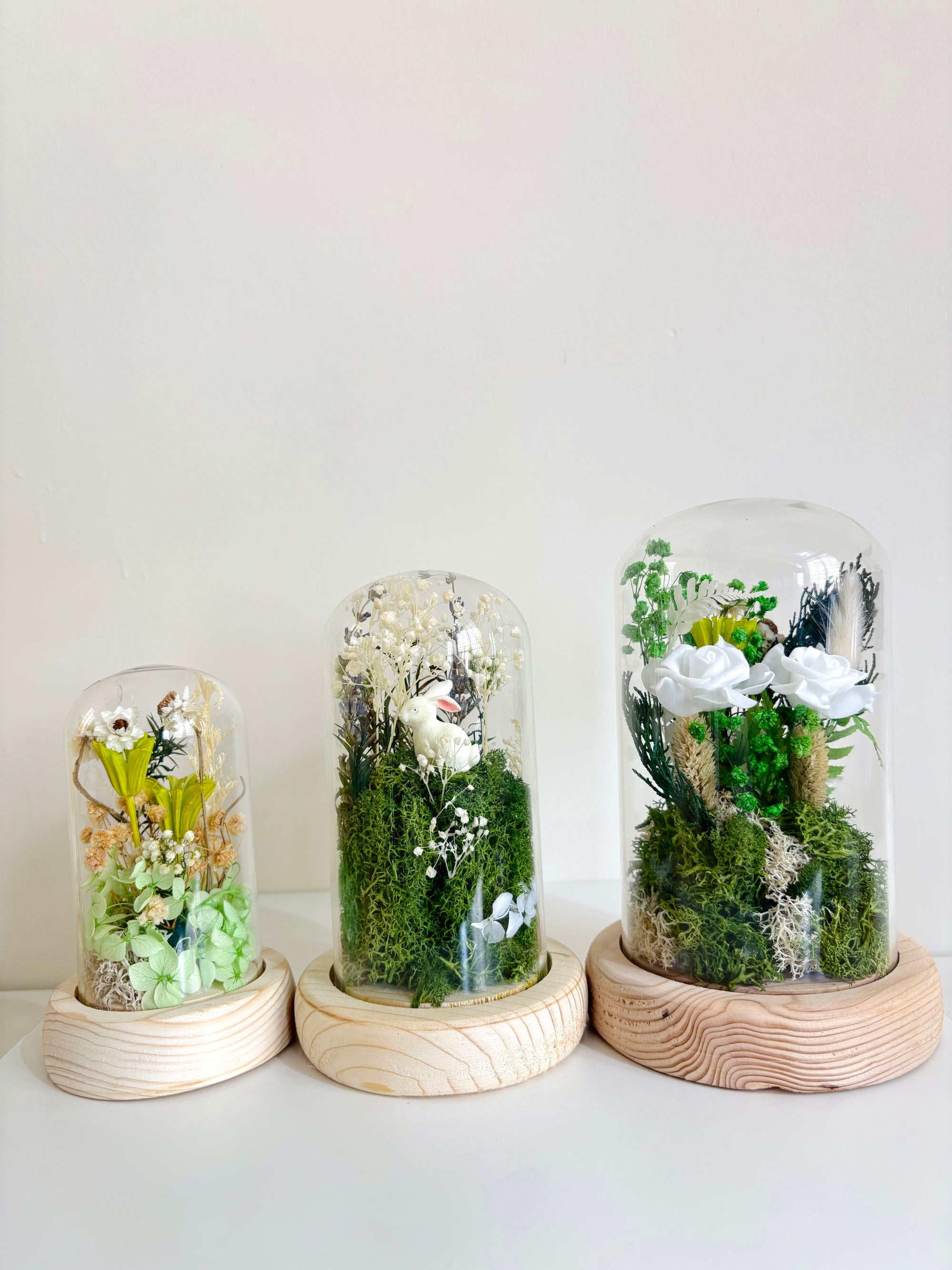 Enchanted Forest Preserved Flower Glass Dome (Large)