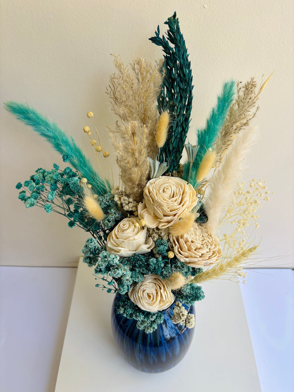 TURQUOISE DREAM DRIED FLOWER BOUQUET