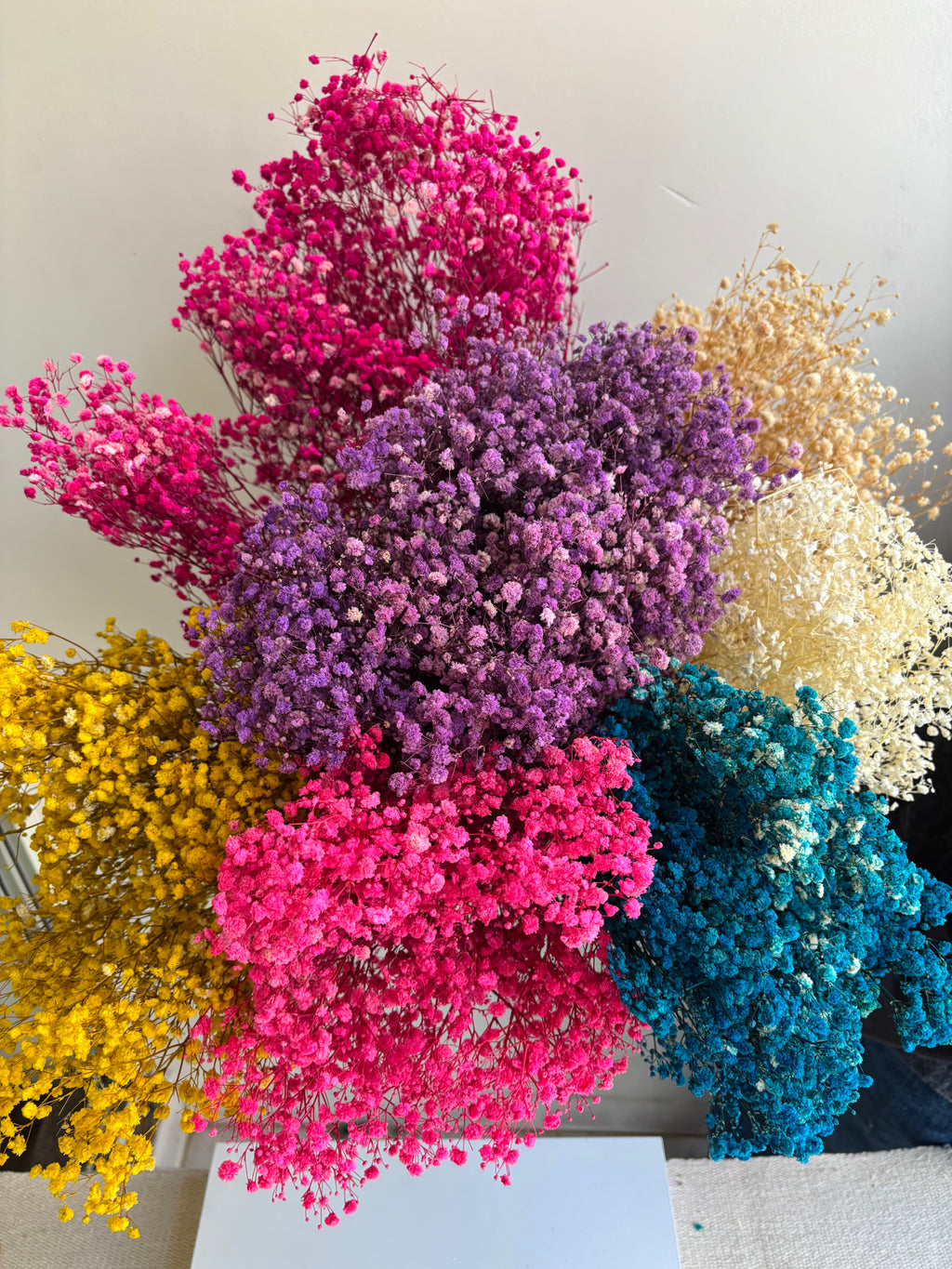YELLOW BABY’S BREATH BUNCH
