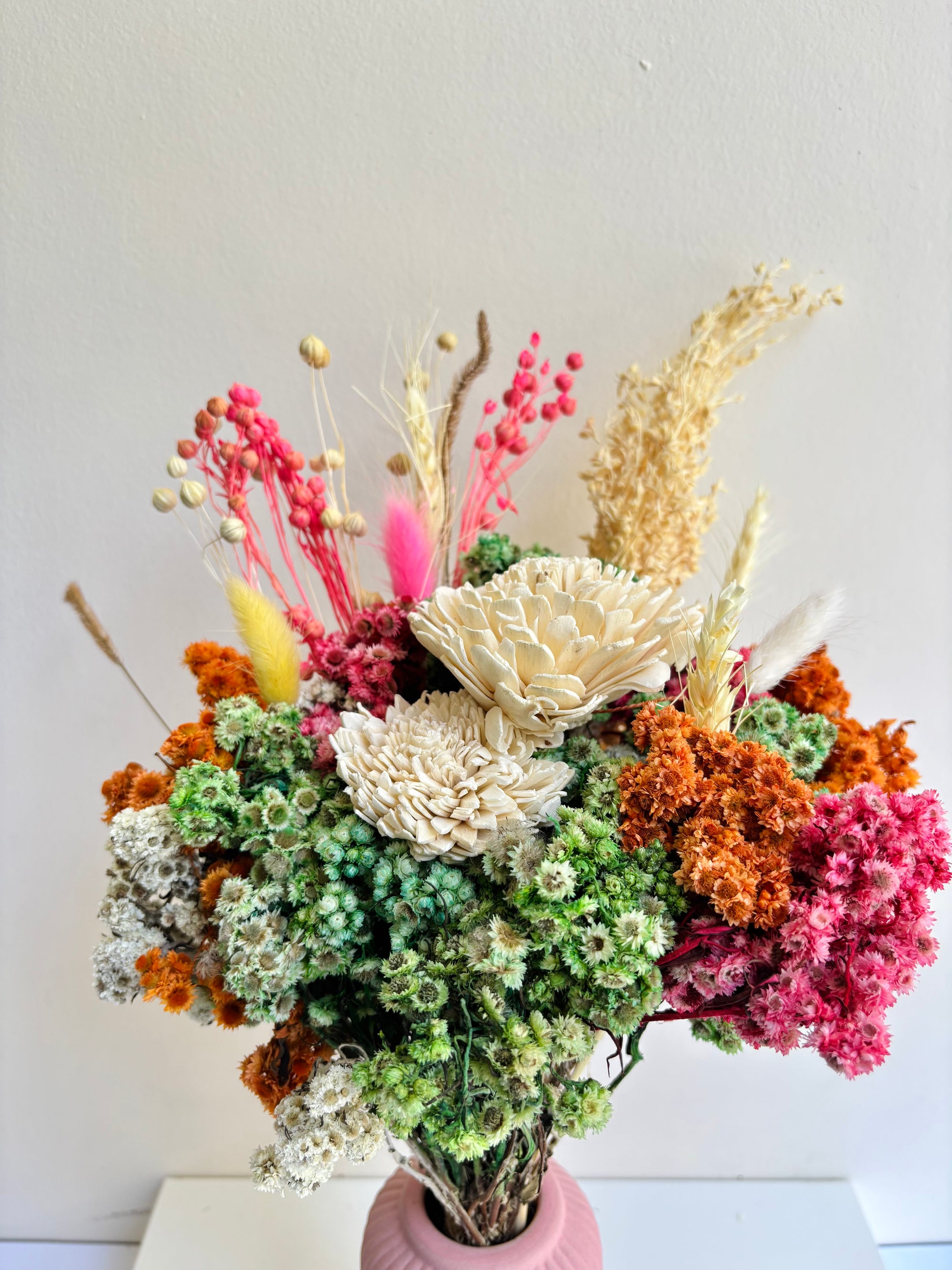 TROPICAL SUMMER DRIED FLOWER BOUQUET