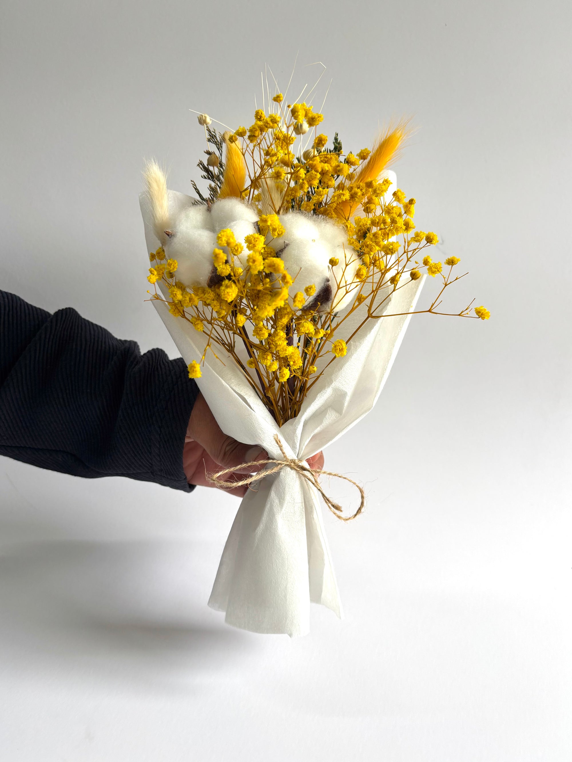 LEMON DAZE MINI DRIED FLOWER BOUQUET