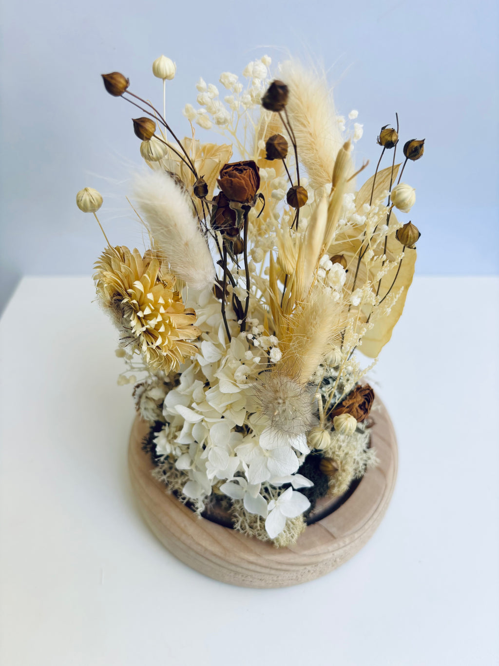 Piece Of Paradise Preserved Flower Glass Dome (Large)