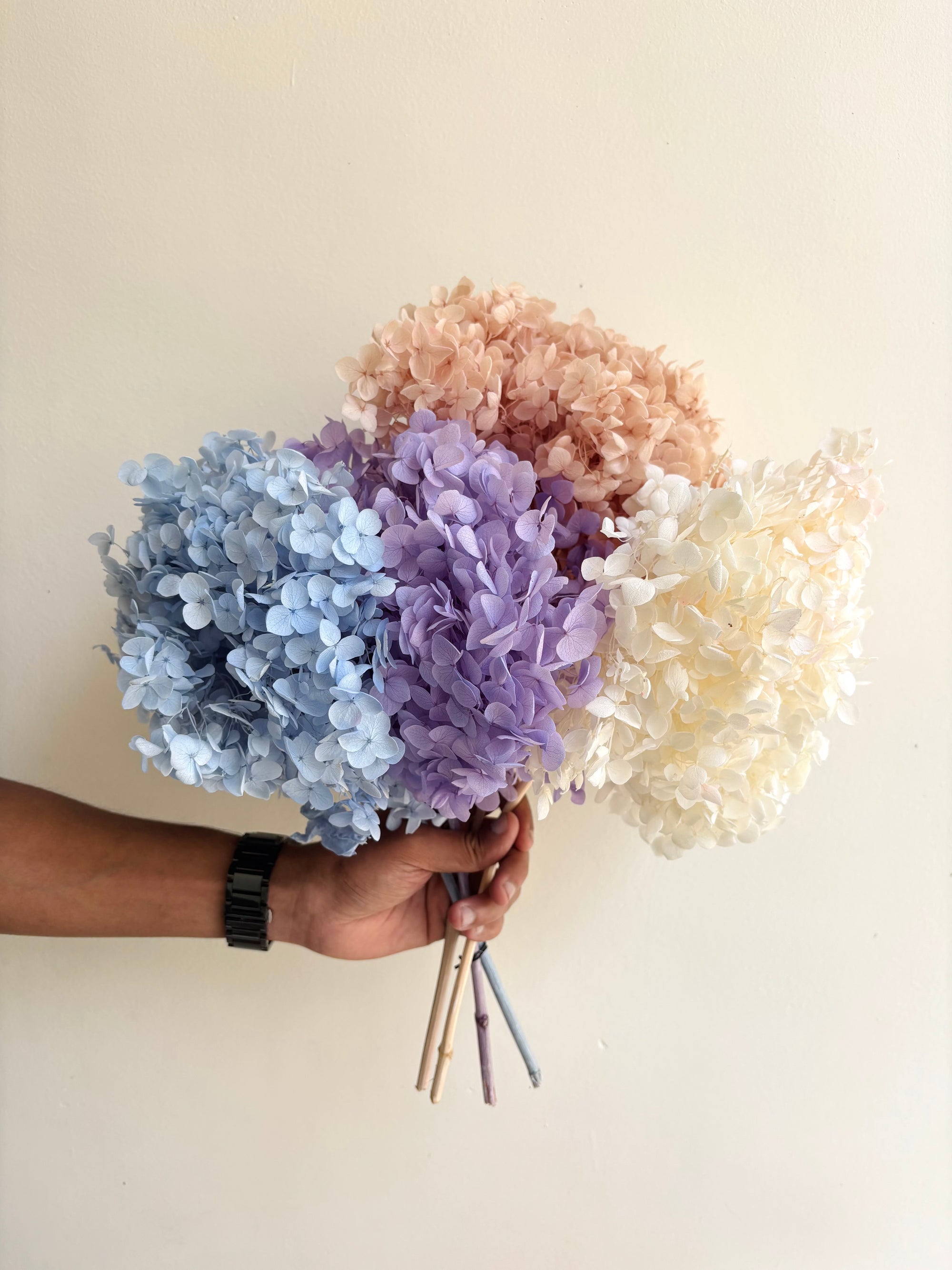 CENTRE PIECE PRESERVED HYDRANGEA (BUNCH OF 4)
