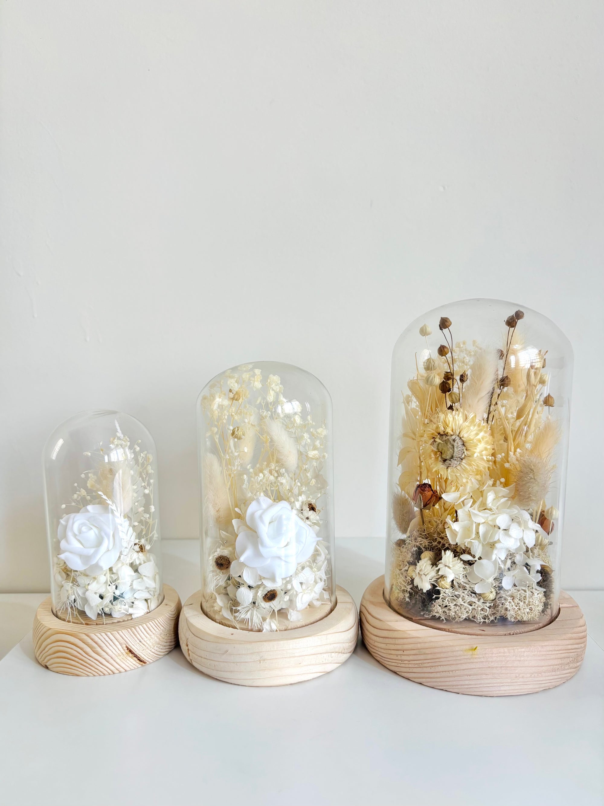 Piece Of Paradise Preserved Flower Glass Dome (Large)