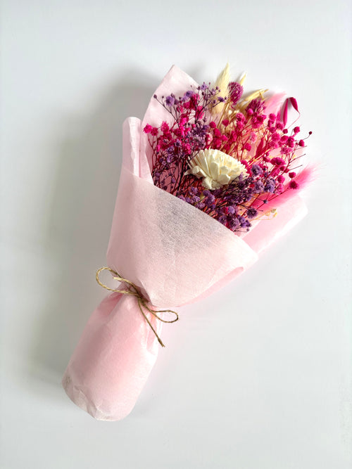 BERRY BLOOM MINI DRIED FLOWER BOUQUET