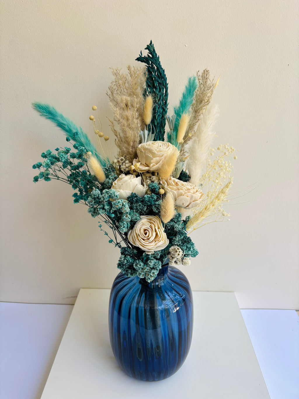 TURQUOISE DREAM DRIED FLOWER BOUQUET