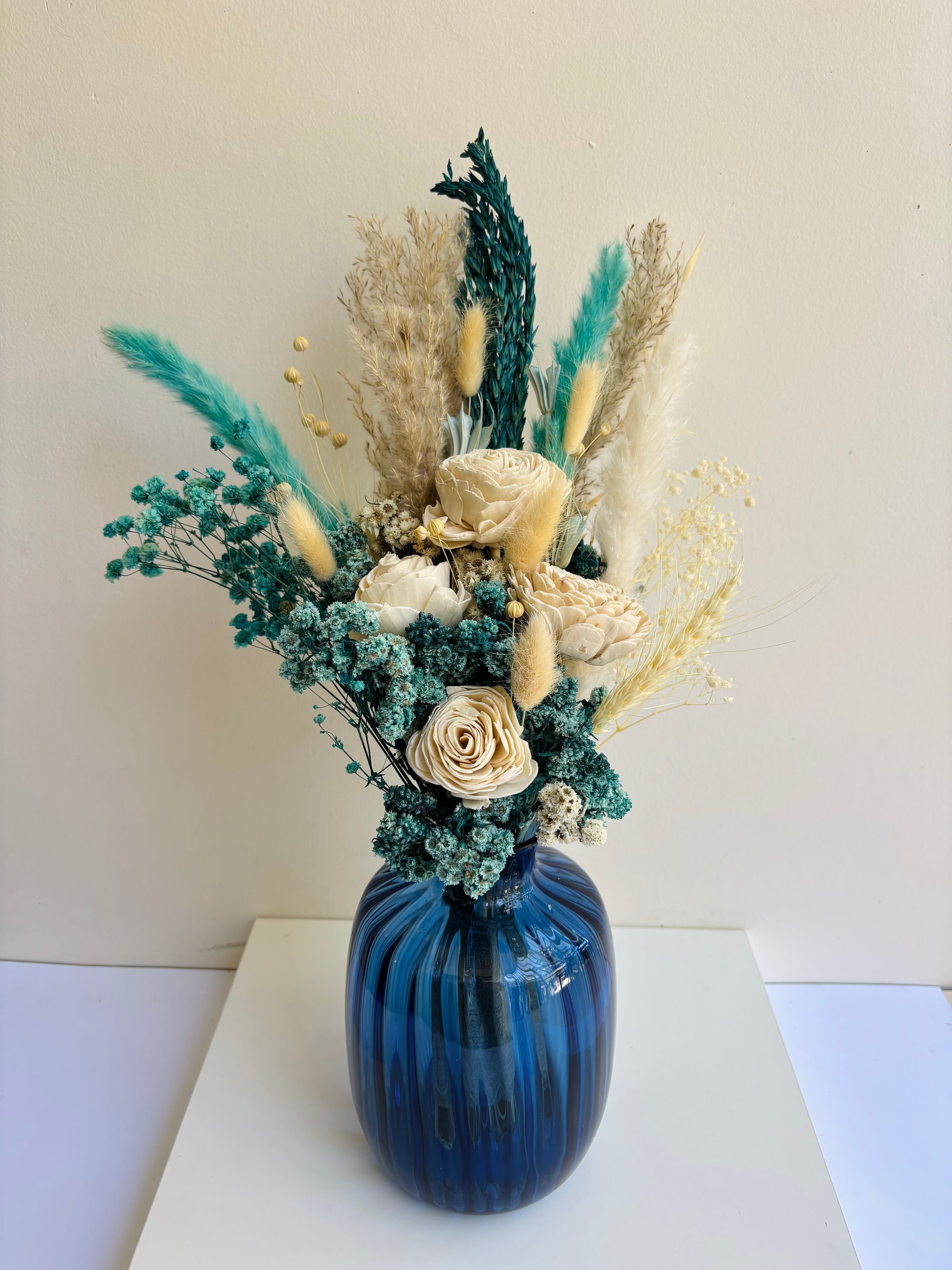 TURQUOISE DREAM DRIED FLOWER BOUQUET