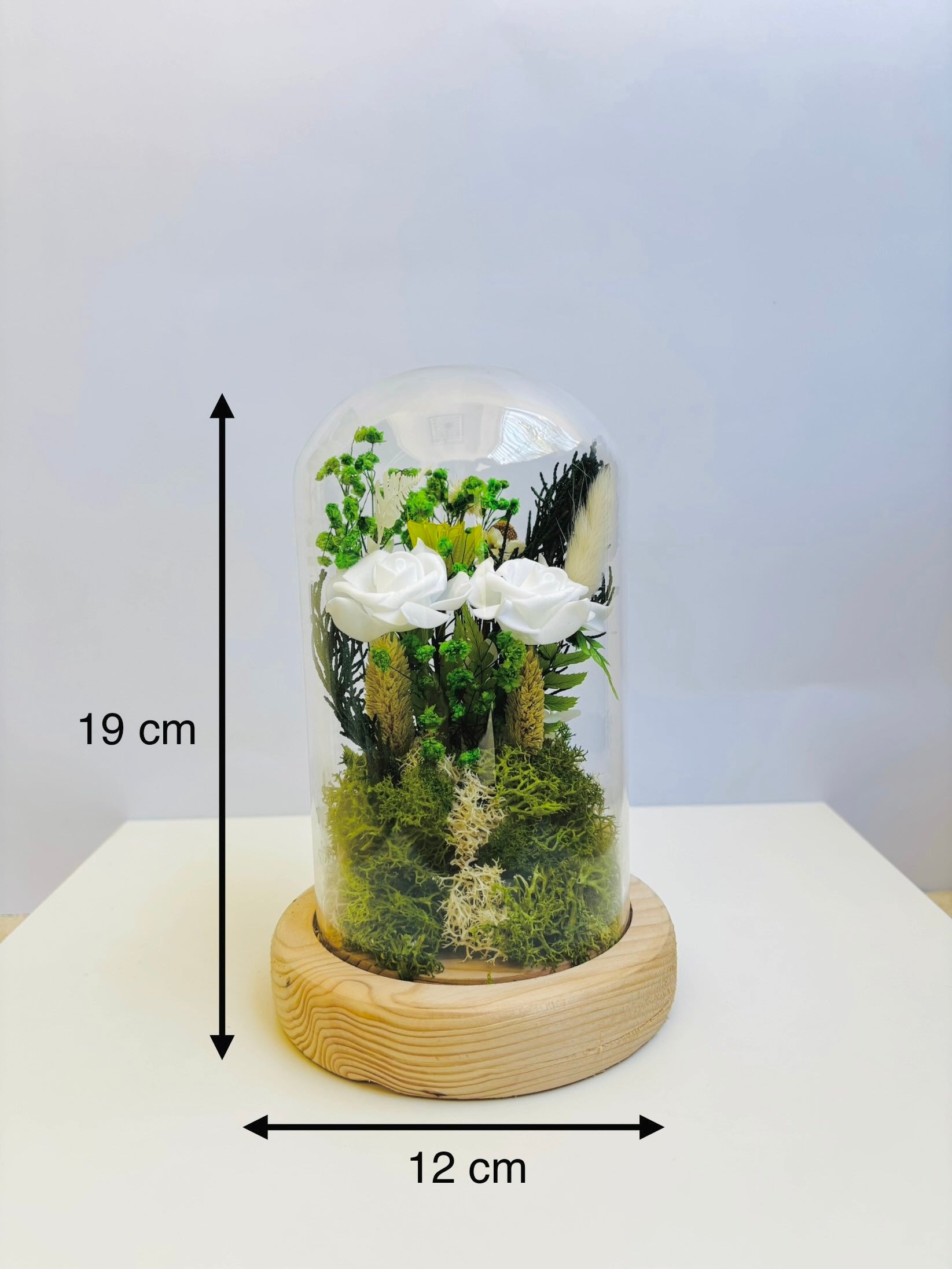 Enchanted Forest Preserved Flower Glass Dome (Large)