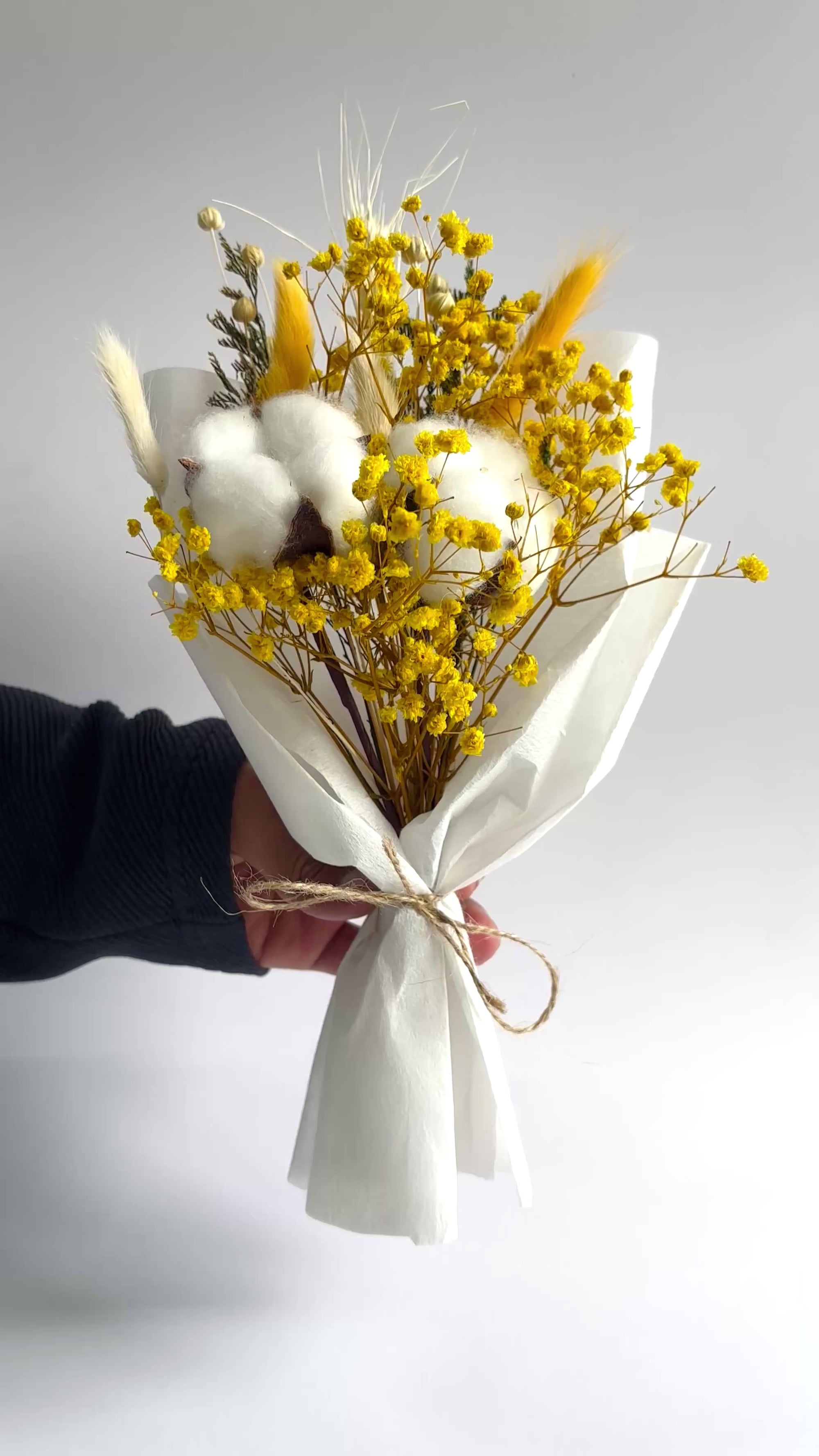 LEMON DAZE MINI DRIED FLOWER BOUQUET